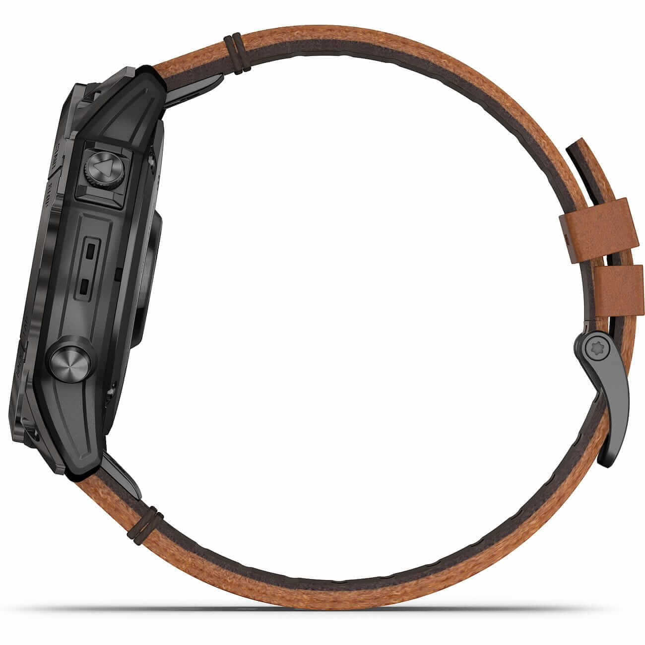 Garmin Epix™ Pro Gen 2 Sapphire 51mm Black/Carbon Gray Titanium Leather & Silicone Band 010-02804-30