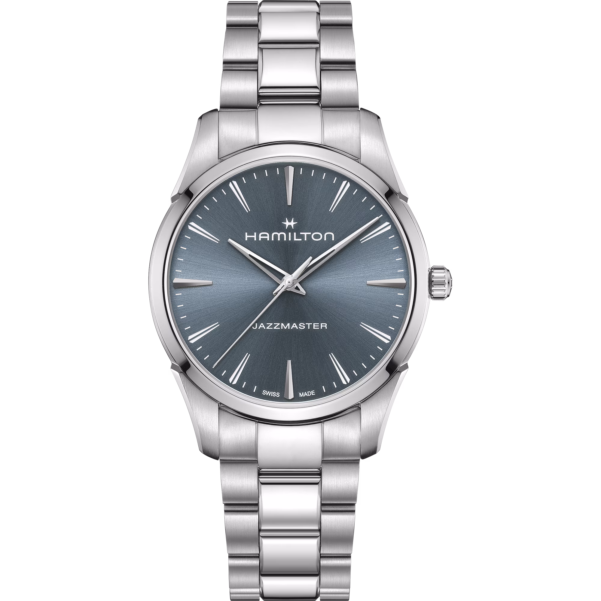 Hamilton Jazzmaster Quartz  Blau Herrenuhr H32461141