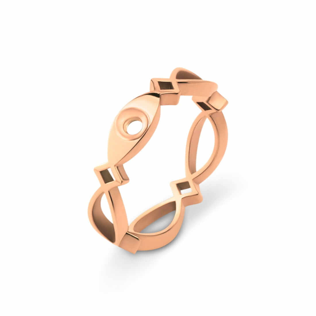 Melano Friends Twisted Trix Ring Size 56, TR33