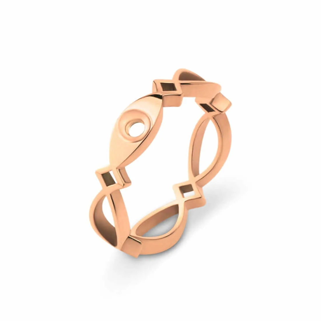 Melano Friends Twisted Trix Ring Size 56, TR33