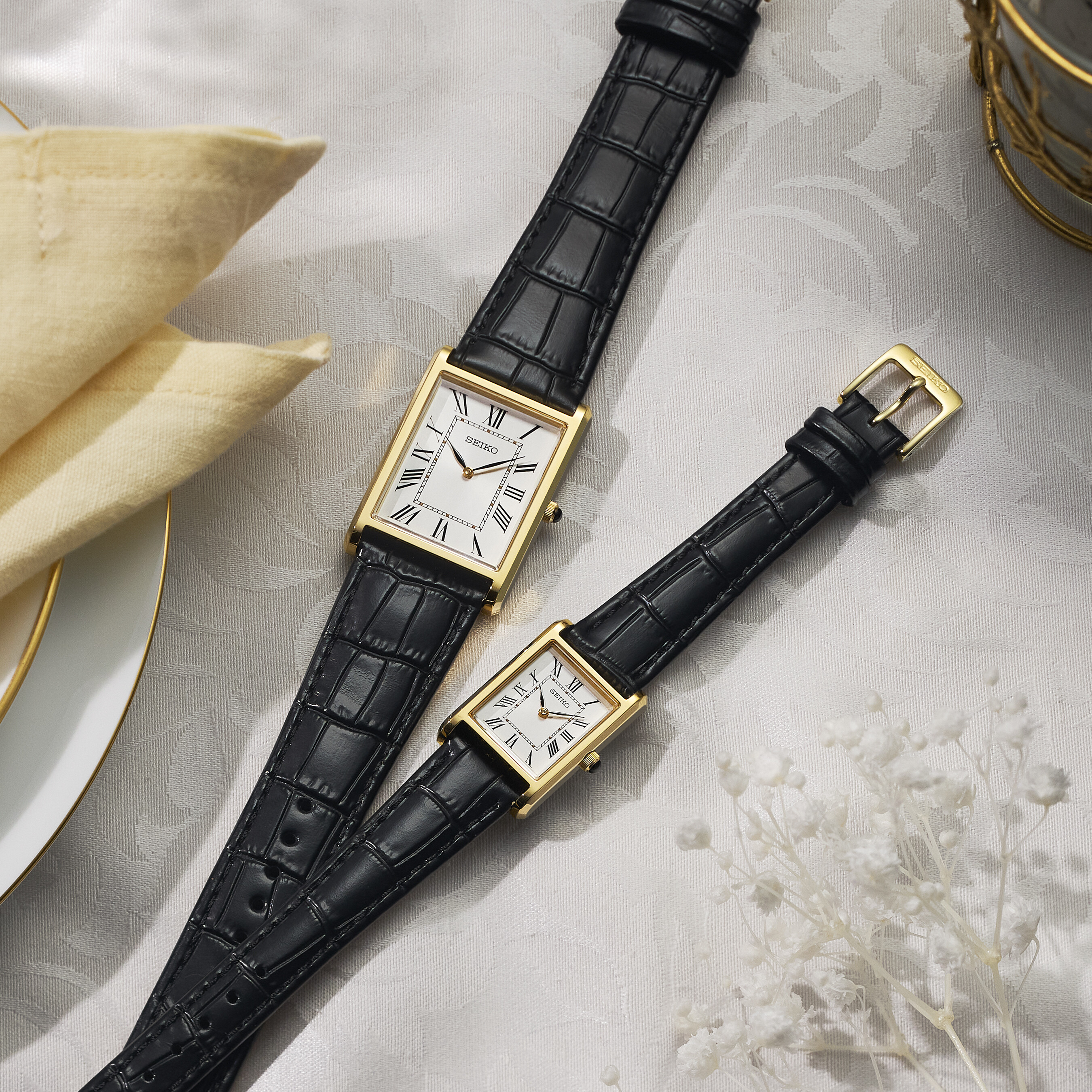 Seiko Classic Quartz Gold Ladies Watch SWR108P1