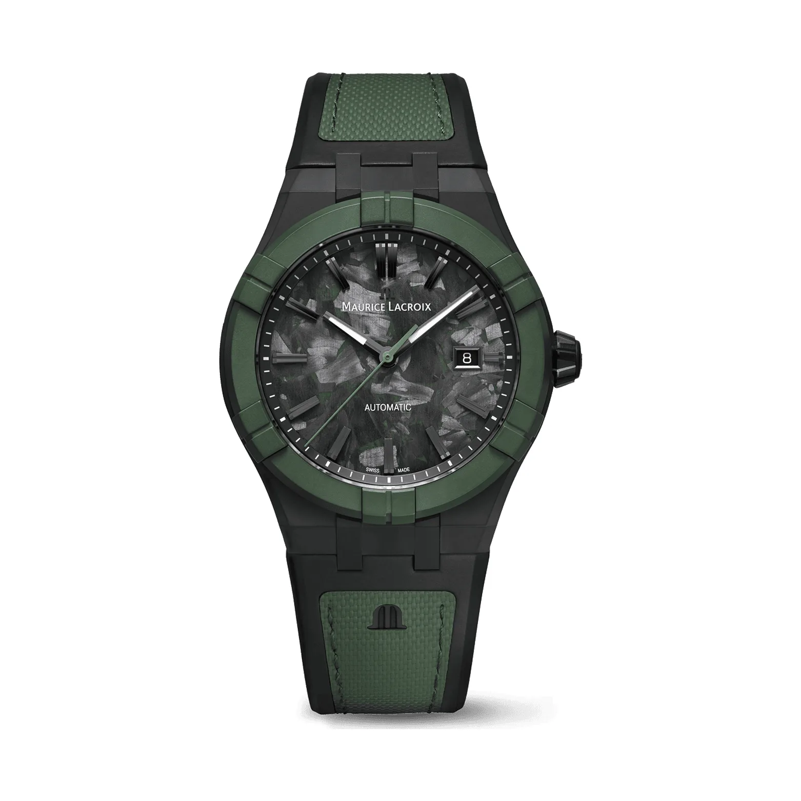 Maurice Lacroix Aikon-IC Frozen Carbon Titanium Green 43 mm Mens Watch AC6008-TTL50-630-2