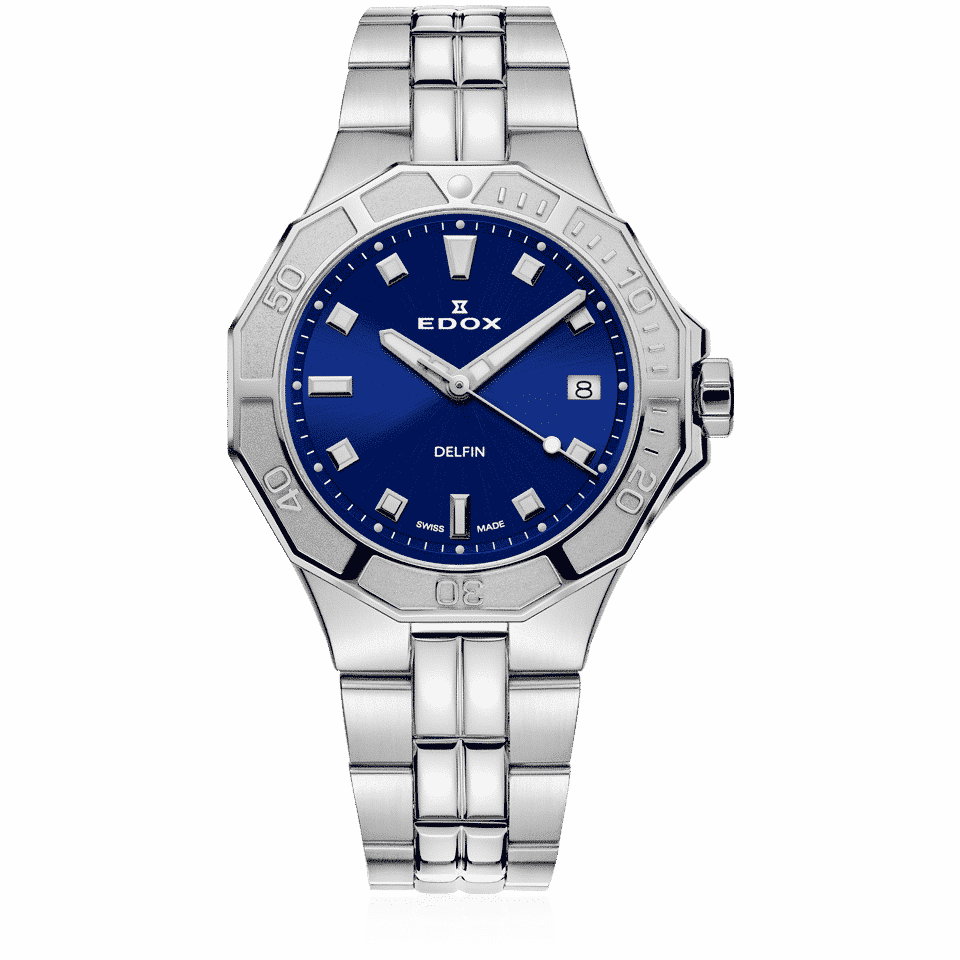 Edox Delfin Diver Date Lady Women's Watch 53020 3M BUN