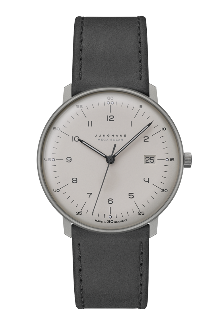 Junghans max bill MEGA solar sapphire glass men's watch 059/2023.02