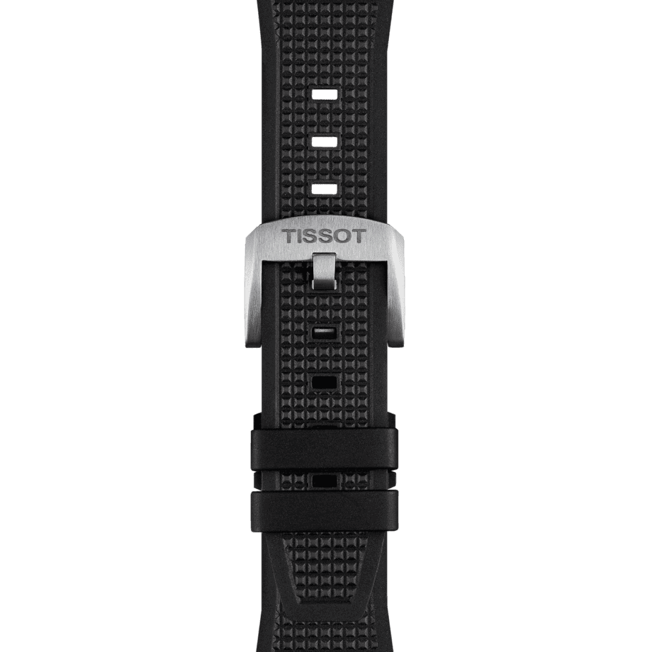 Tissot replacement strap black rubber 12 mm for PRX models with 40 mm diameter