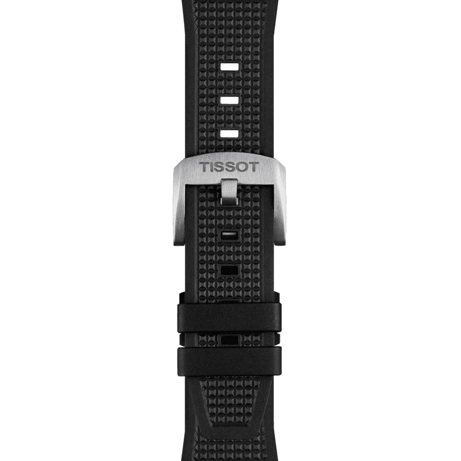 Tissot replacement strap black rubber 12 mm for PRX models with 40 mm diameter
