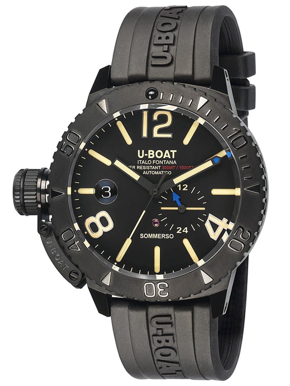 U-Boat Automatic Sommerso steel men's watch 9015