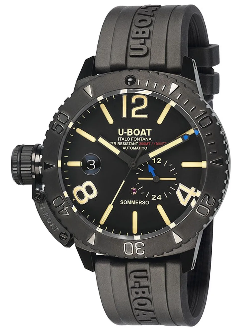 U-Boat Automatic Sommerso steel men's watch 9015