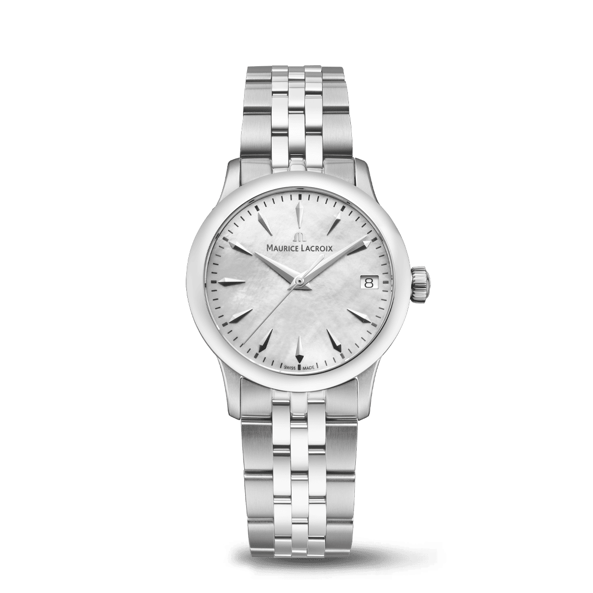 Maurice Lacroix 1975 Quartz 33mm, quartz movement, stainless steel bracelet ladies' watch 751006-SS002-160-1