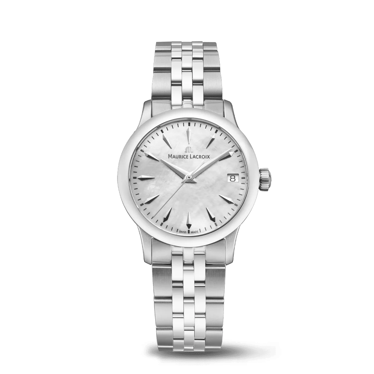 Maurice Lacroix 1975 Quartz 33mm, quartz movement, stainless steel bracelet ladies' watch 751006-SS002-160-1