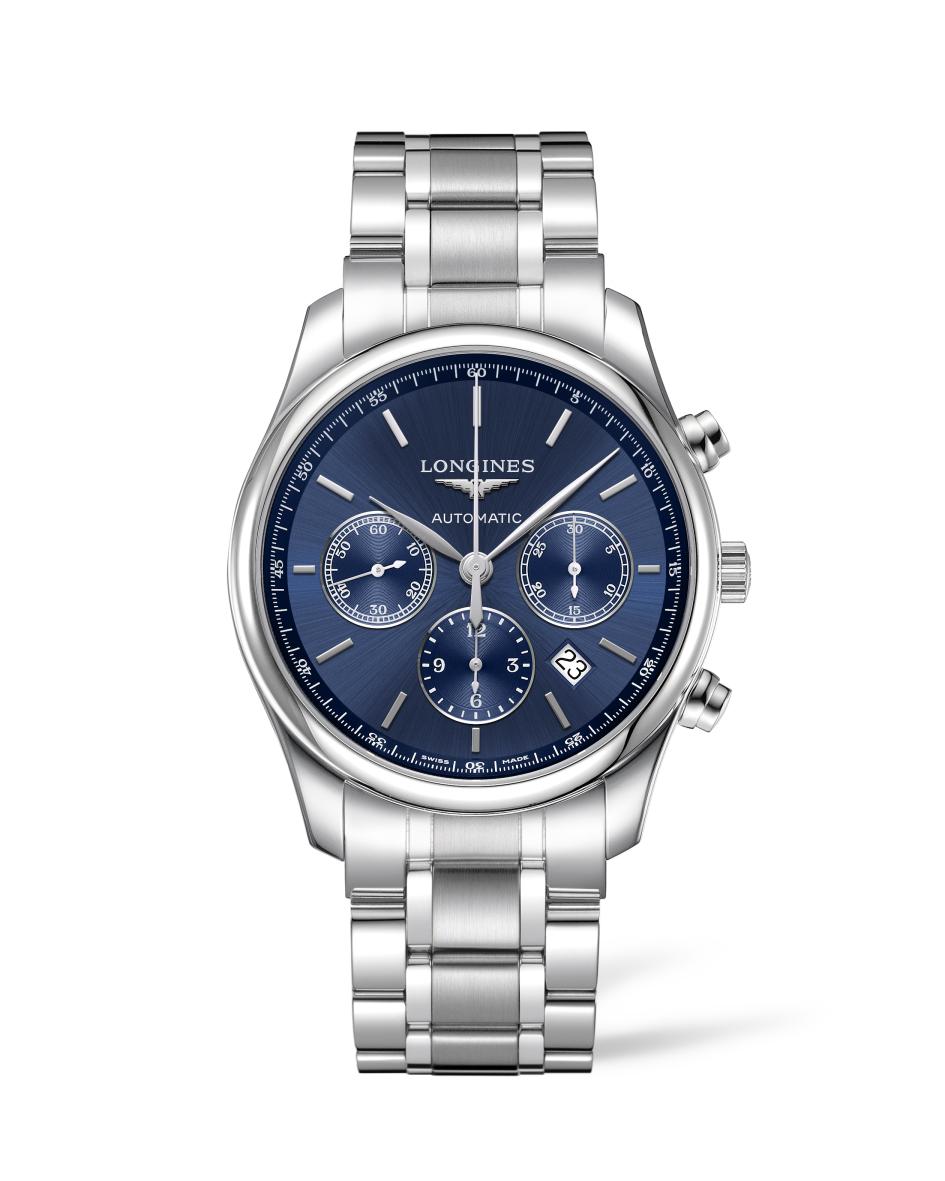 Longines Master Collection Chronograph Blue Stainless Steel Men's Watch L2.759.4.92.6