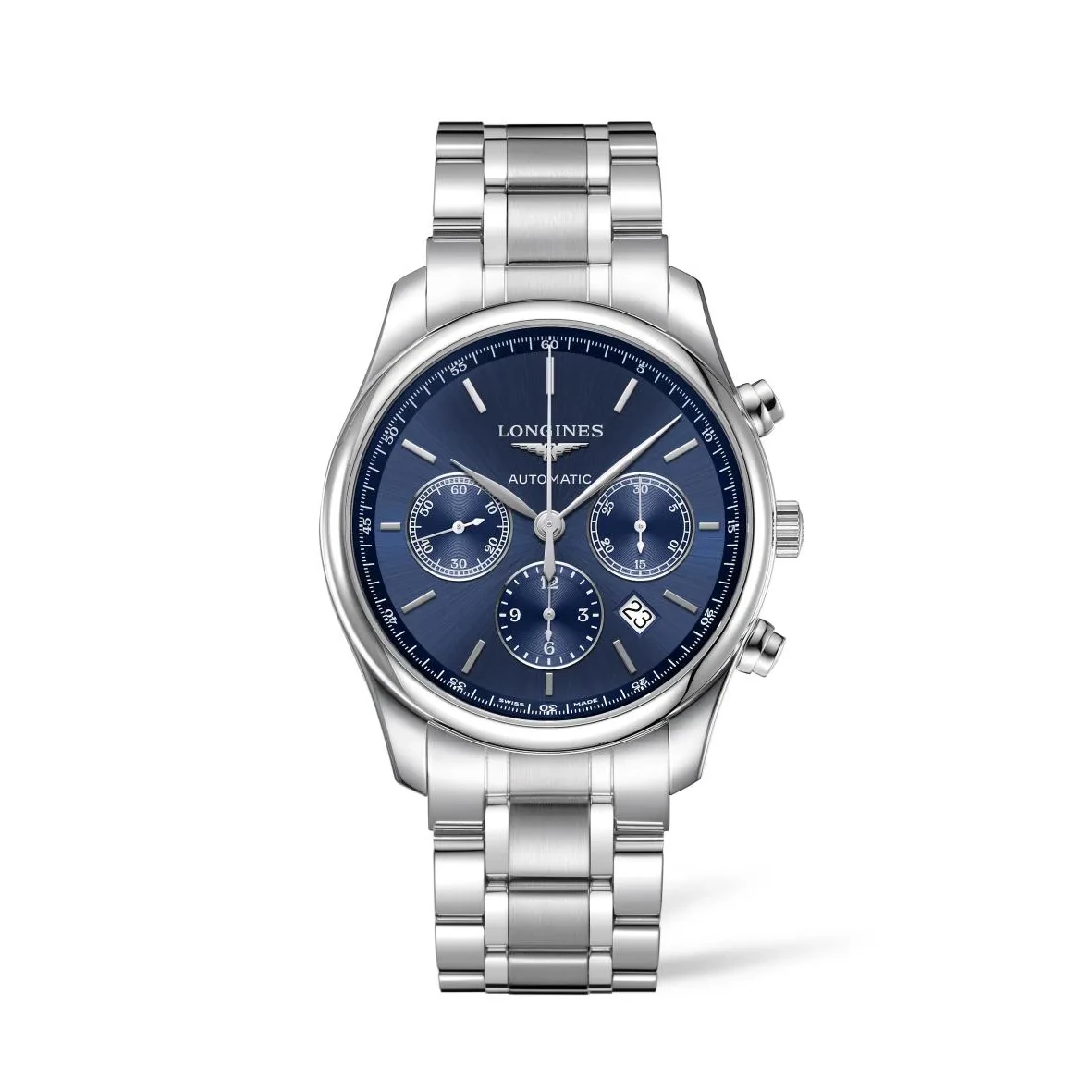 Longines Master Collection Chronograph Blue Stainless Steel Men's Watch L2.759.4.92.6