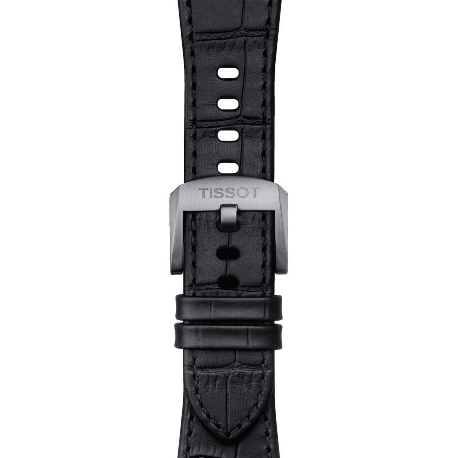 Tissot replacement strap black leather 12 mm for PRX models with 40 mm diameter