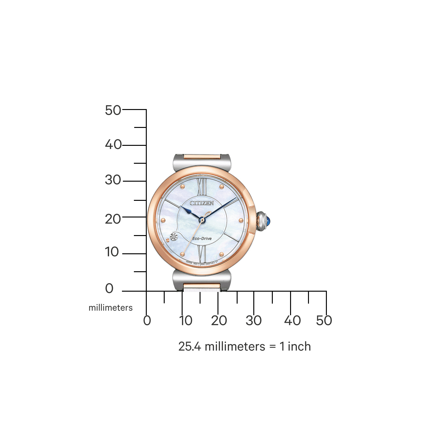 Citizen Eco-Drive ladies watch ladies watch EM1074-82D