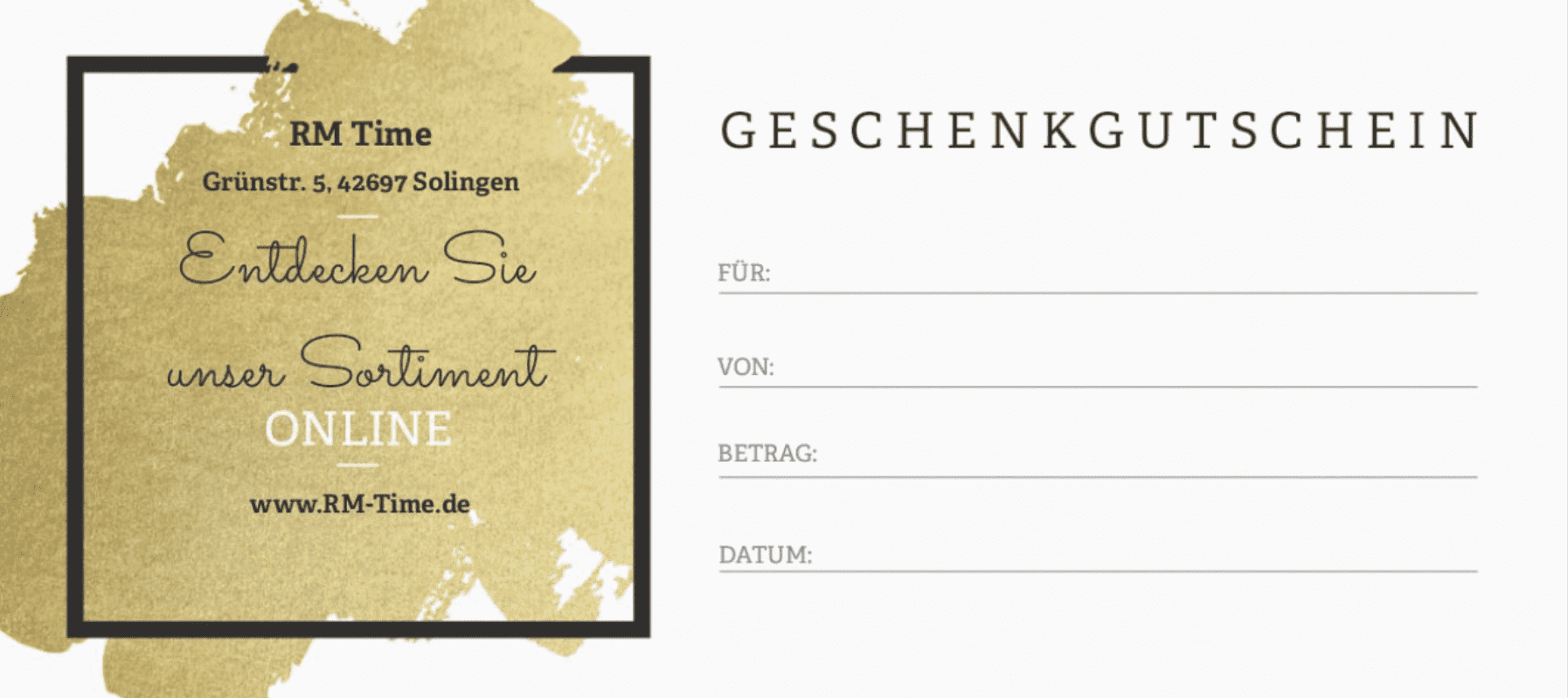 Gift vouchers