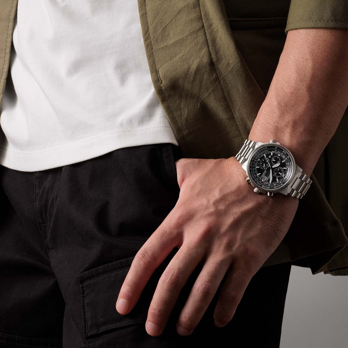 Citizen Promaster Sky Pilot Chronograph Men's Watch AT8300-58E