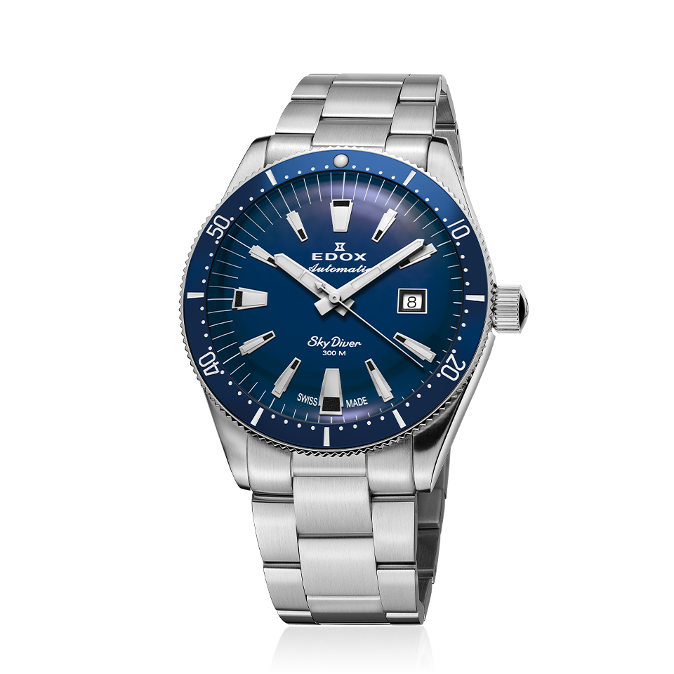 Edox SkyDiver Date Automatic Limited Edition Men's Watch 80126 3BUM BUIN