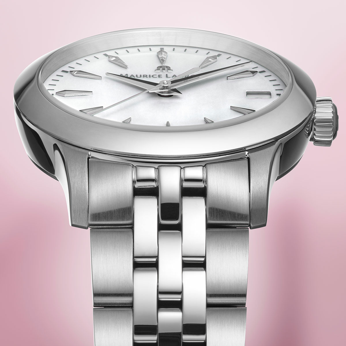 Maurice Lacroix 1975 Quartz 33mm, quartz movement, stainless steel bracelet ladies' watch 751006-SS002-160-1