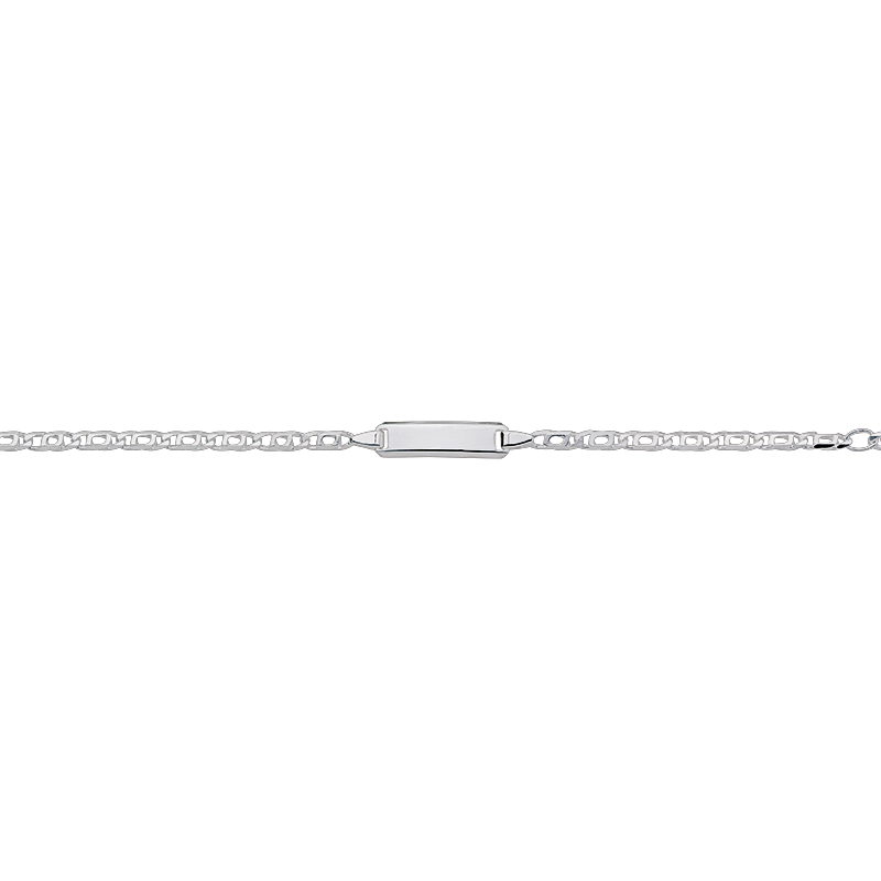 CEM 925 silver identification bracelet 14 - 16 cm, rhodium-plated BIDR904662