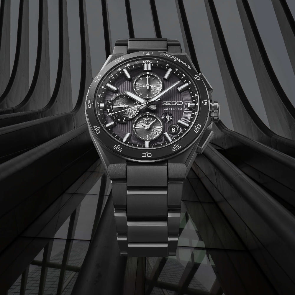 Seiko Seiko Astron GPS Solar Dual Time Chronograph Men's Watch SSH155J1