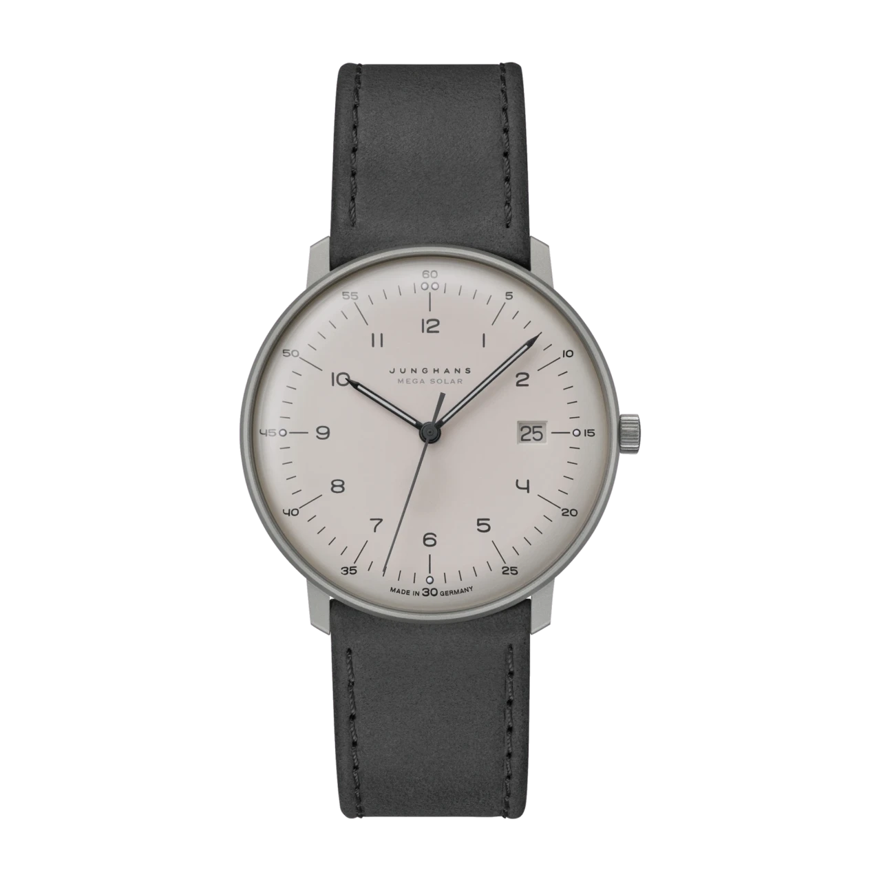 Junghans max bill MEGA solar sapphire glass men's watch 059/2023.02