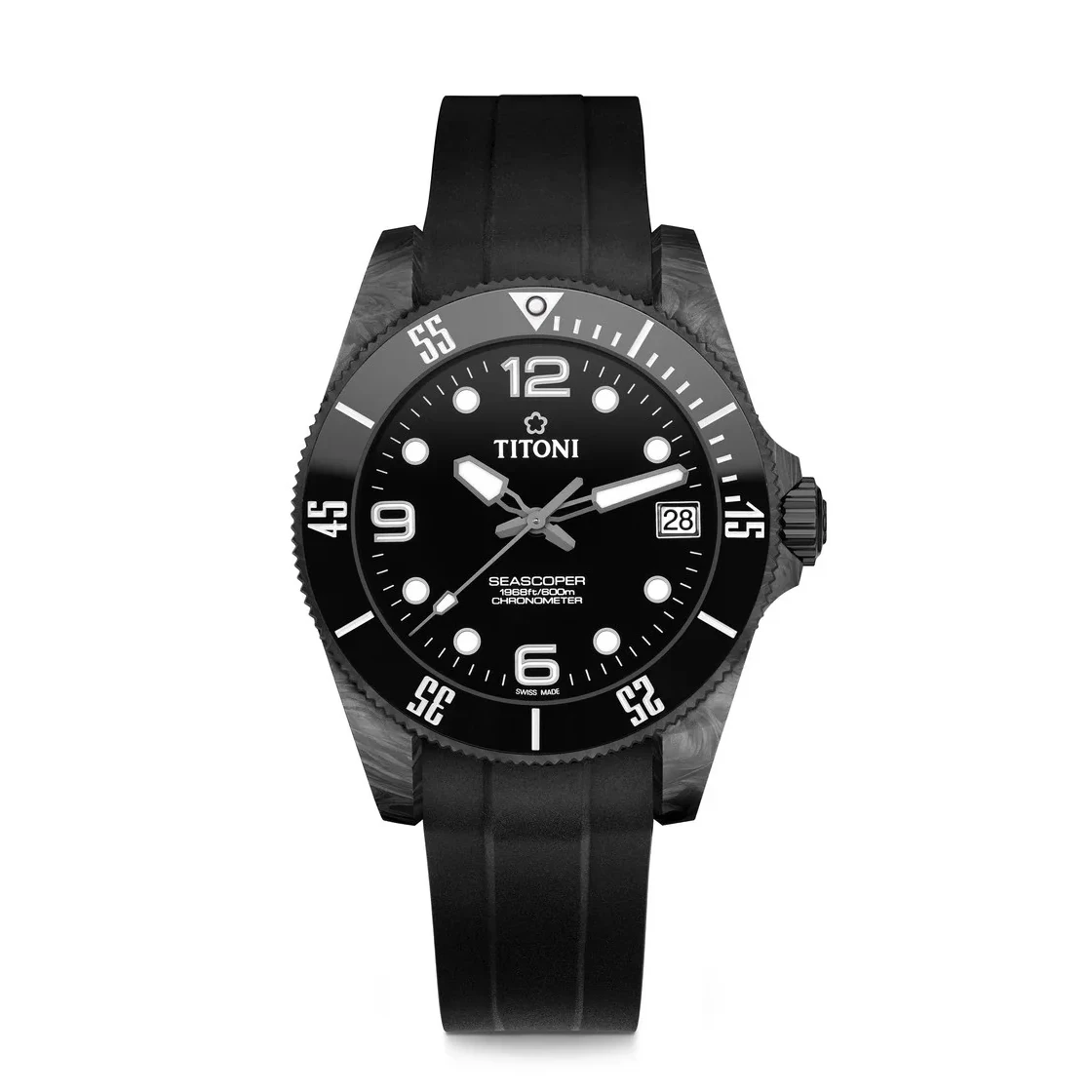 Titoni Seascoper600 men's watch 83600 C-BK-256