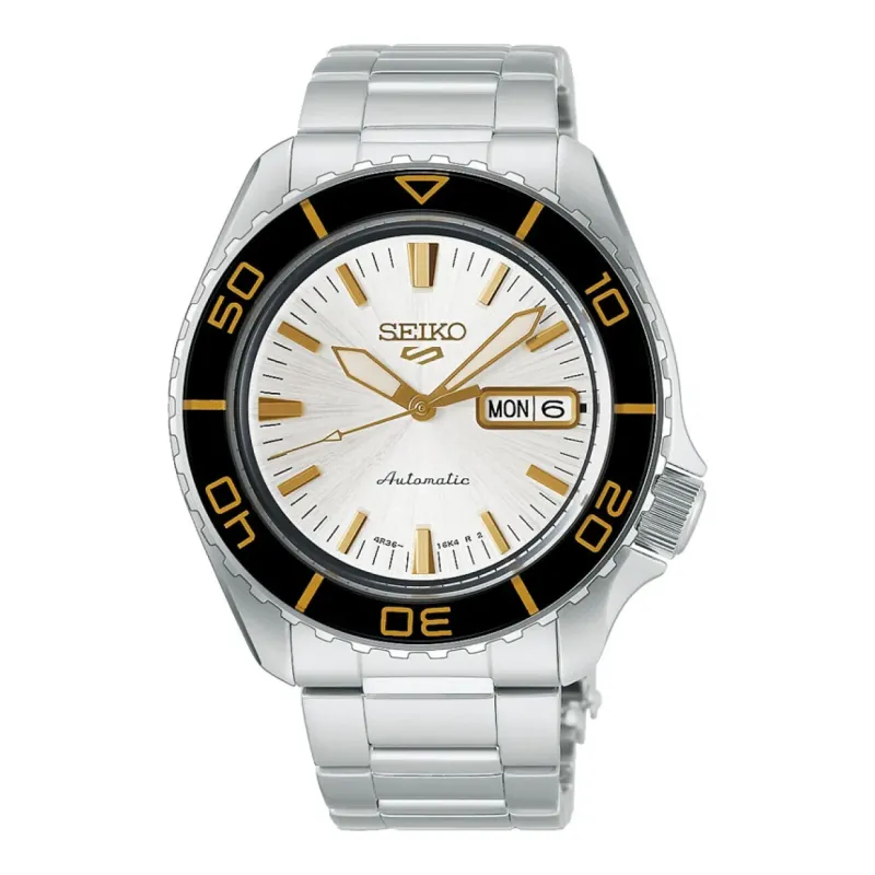 Seiko 5 Sports SKX Automatic 42 mm Steel Bracelet White Mens Watch HDB004K1
