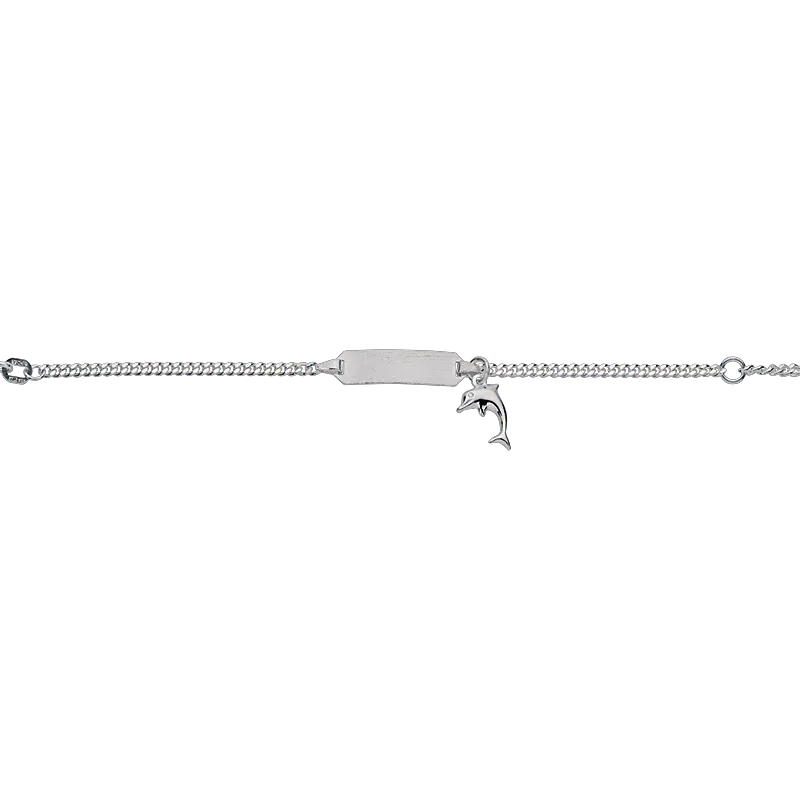 CEM 925 silver identification bracelet 12 - 14 cm, rhodium-plated BIDR904660