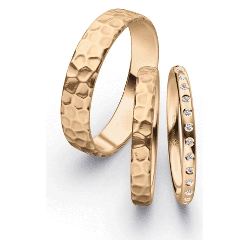 First Individual Love 3D TriSet wedding ring pair Rauschmayer 72-02033 / 72-03034 / 73-02033