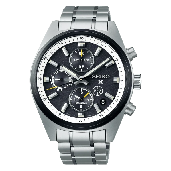 Seiko Prospex Speedtimer Solar GPS Chronograph Dual Time Men's Watch SSH167J1