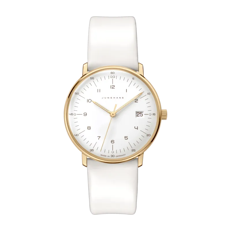 Junghans max bill Ladies Quartz Sand Gold Womens Watch 47/7451.02