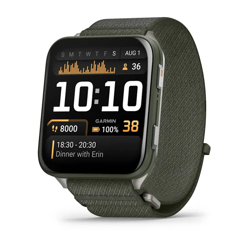 Garmin Venu® X1 Green with ComfortFit-Nylonarmband 010-02980-03