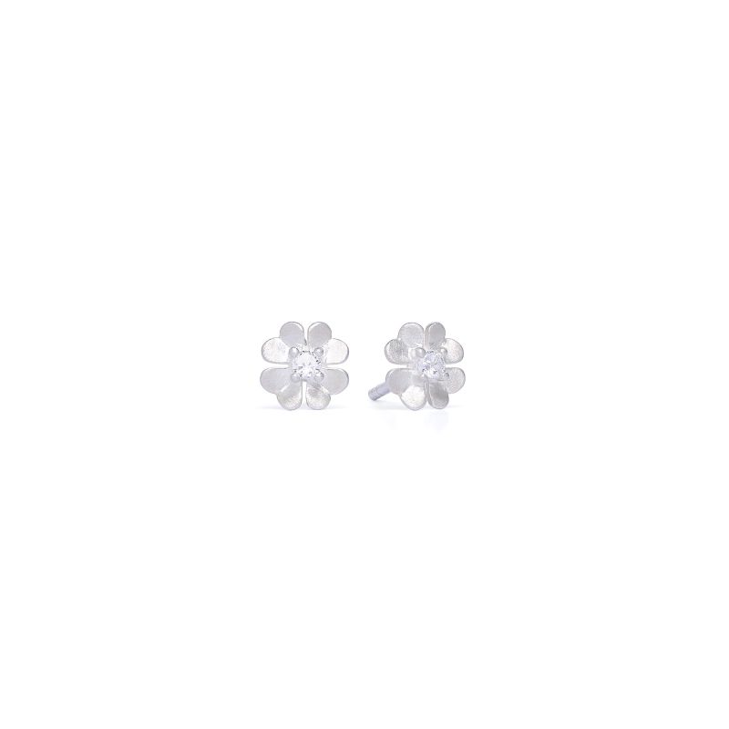 Bernd Wolf Stecker Kleesi Design Line Lucky Charm, Cloverleaf, Sterling Silver 925