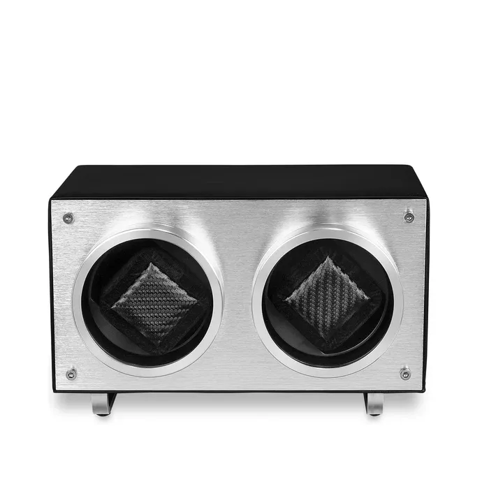 Flemington Dual Slot Watch Winder Piston Black MS-WIN-RAC2-01