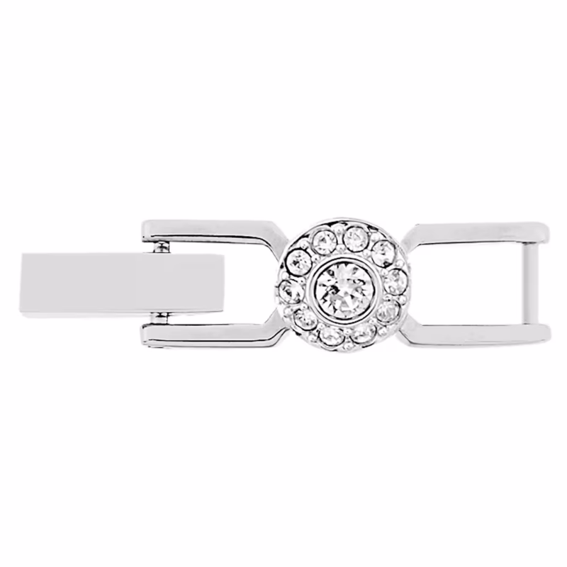 Swarovski Una Angelic Extension Piece, Round Cut, White, Rhodium Plated