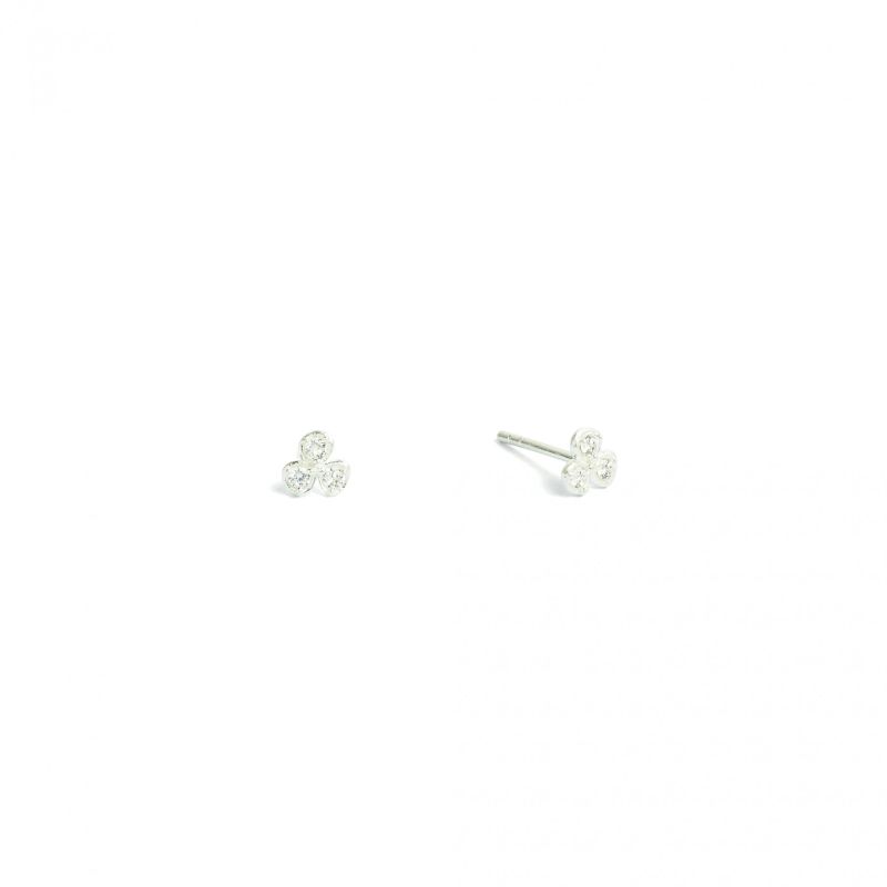 Bernd Wolf stud earrings zirconia 925 sterling silver 19184156