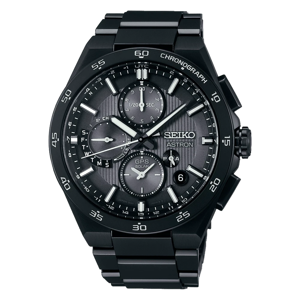 Seiko Astron GPS Solar Dual Time Chronograph Men's Watch SSH155J1