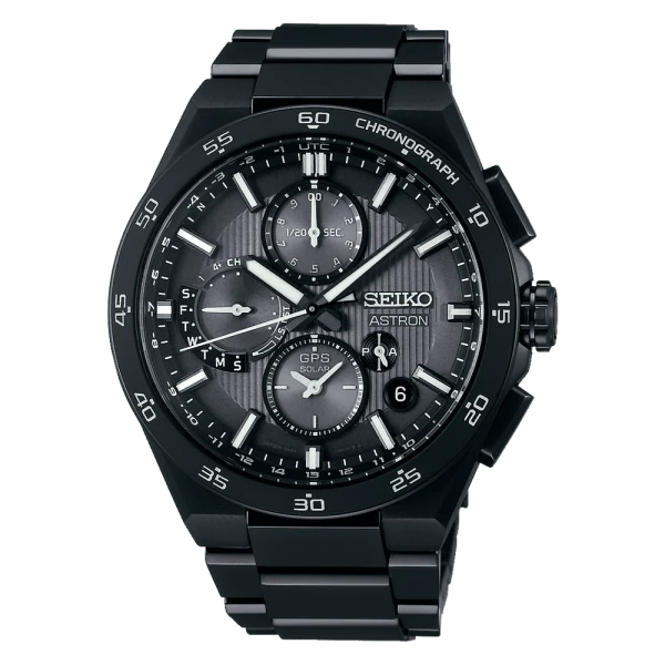 Seiko Astron GPS Solar Dual Time Chronograph Men's Watch SSH155J1
