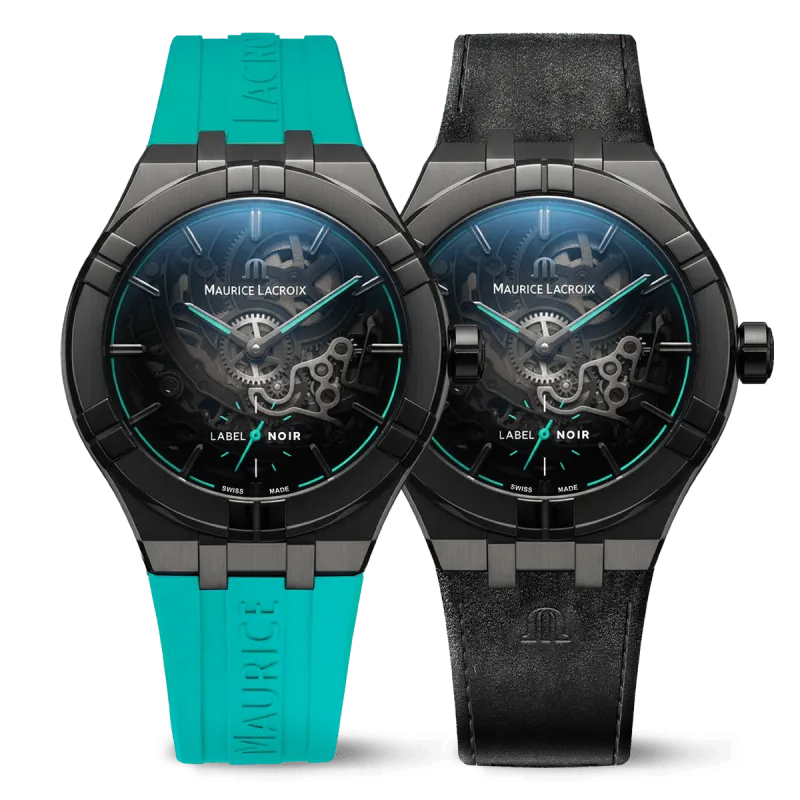 Maurice Lacroix Aikon Automatic Skeleton 45mm Label Noir, Limited Edition Men's Watch AI6028-DLB0B-030-H