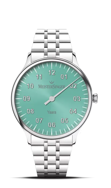 MeisterSinger Yaara Mint with Silver, 36mm, automatic movement Ladies Watch YA929S