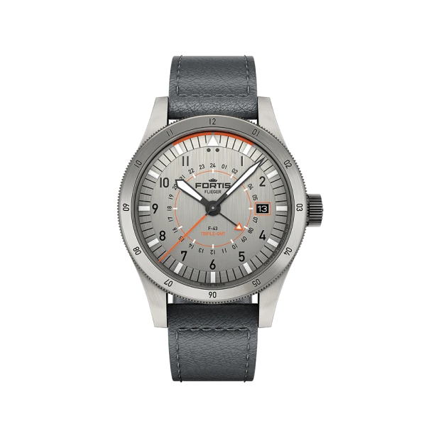 Fortis FLIEGER F-43 Triple-GMT Titanium Men's Watch F4260003