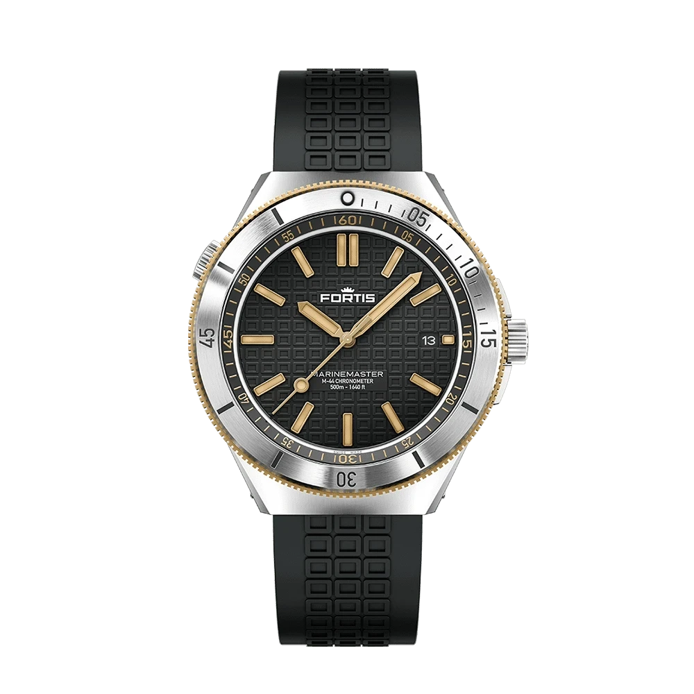 Fortis Marinemaster M-44 Black Resin Gold Men's Watch F8120015