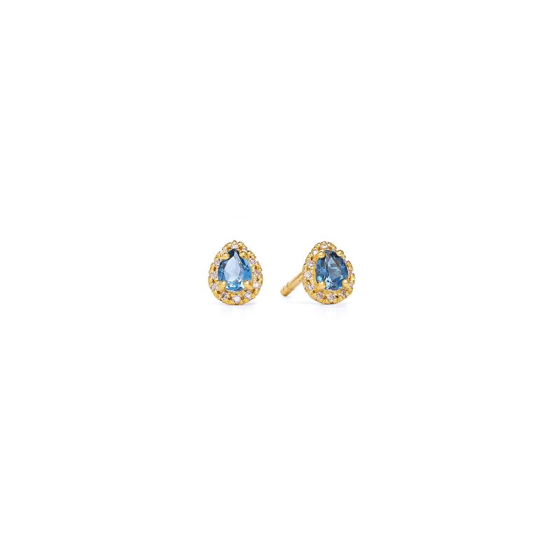 Bernd Wolf Antini Design Line Aqua plug, topaz blue, 6x5mm