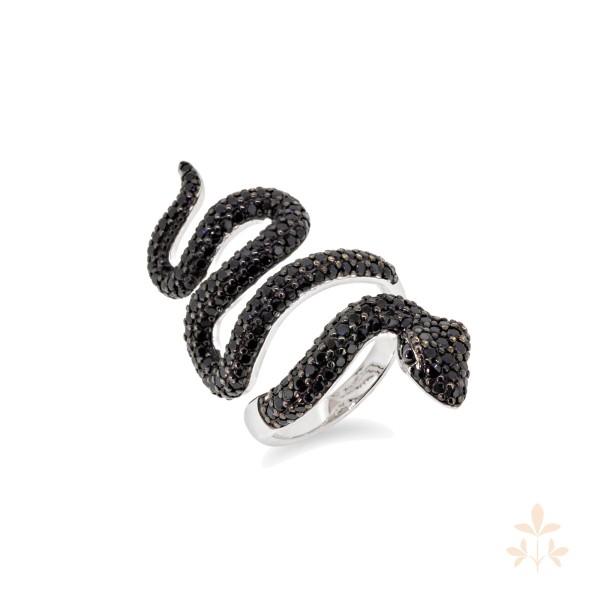At the time Mambo snake ring SZA-1990-258-M