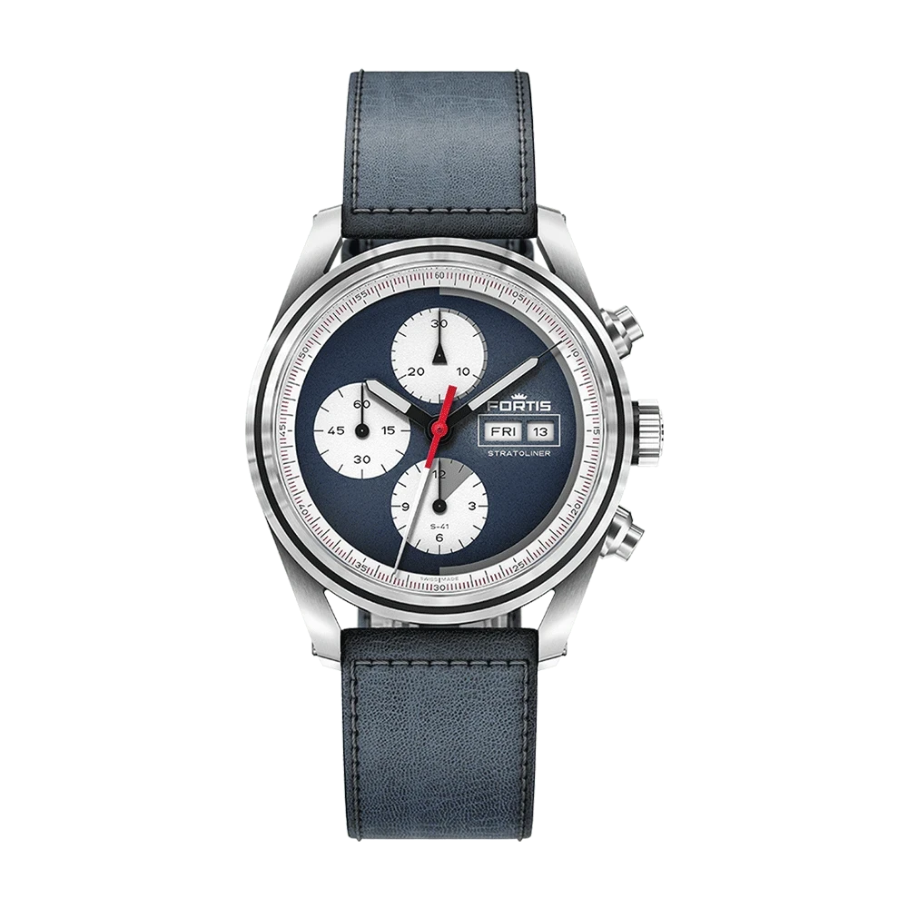 Fortis Stratoliner S-41 Blue Japan Men's Watch F2340017