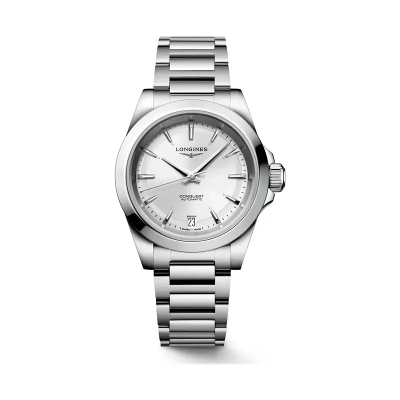 Longines Conquest Silber steel bracelet 34 mm Women’s Watch L3.430.4.72.6