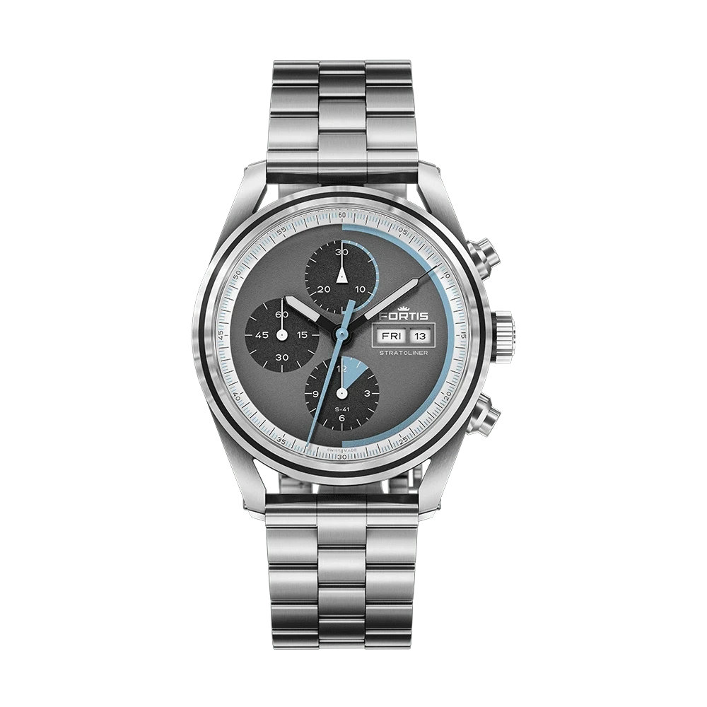 Fortis Stratoliner S-41 Cosmic Gray Men's Watch F2340008