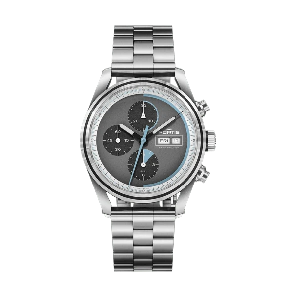 Fortis Stratoliner S-41 Cosmic Gray Men's Watch F2340008