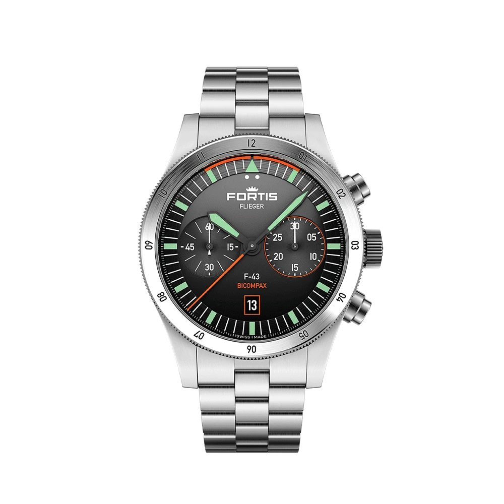 Fortis FLIEGER F-43 Bicompax Original Men's Watch F4240004