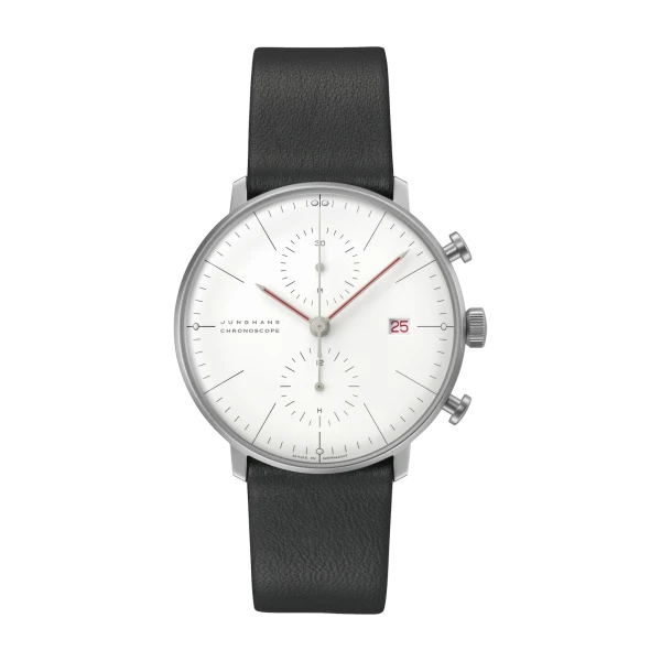 Junghans Max Bill Chronoscope Bauhaus men's watch 27-4303.02